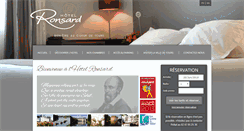 Desktop Screenshot of hotel-ronsard.com